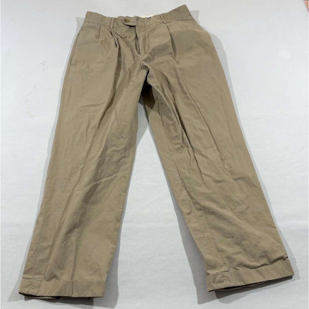 Burberry London Chinos Womens Trouser Pants Beige Cotton Casual Formal Sz 28